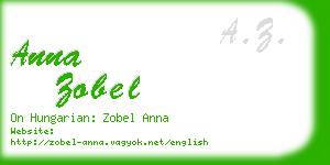 anna zobel business card